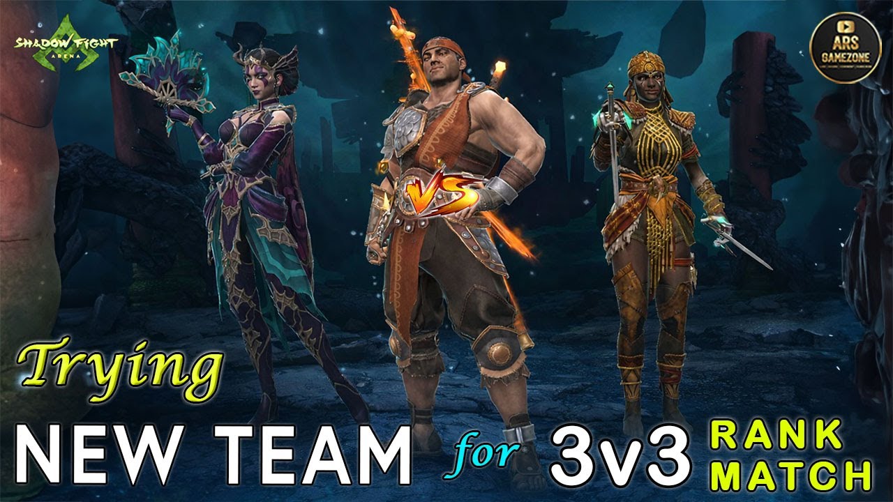 Trying New Team for 3v3 Rank Match | Shadow Fight 4 Arena | video 88