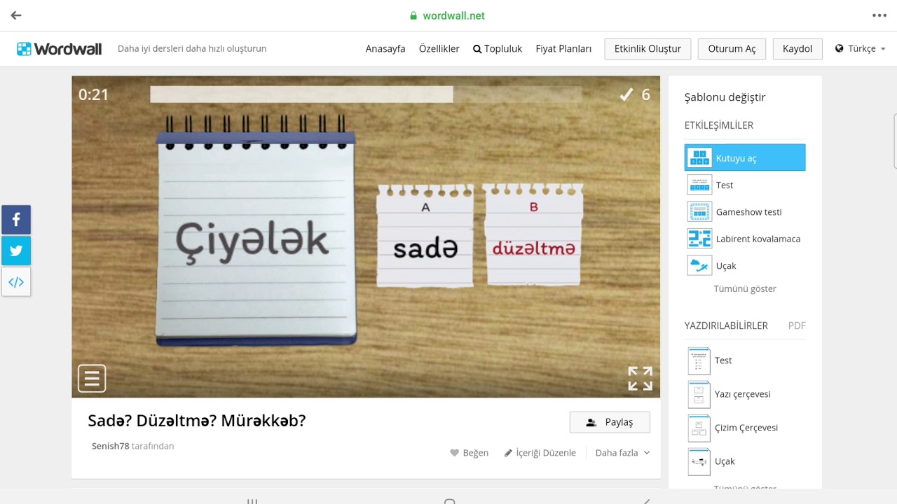 Dil qaydaları: Sadə,düzəltmə  mürəkkəb sözlər