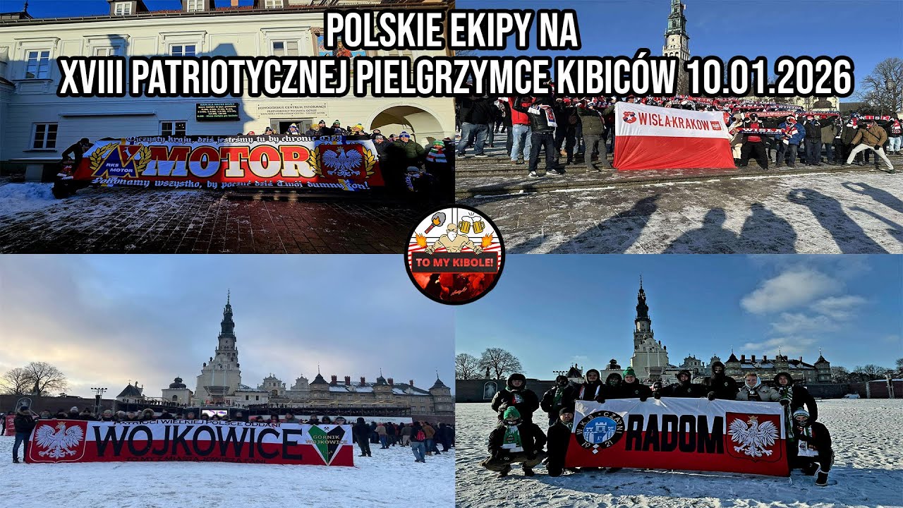 Polskie Ekipy na XVIII Patriotycznej Pielgrzymce Kibiców 10.01.2026