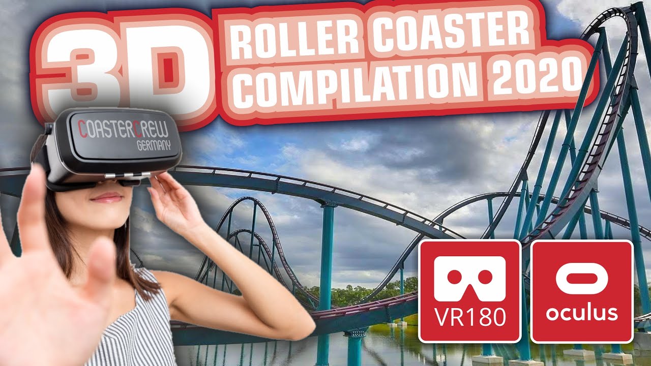 Top 15 VR Steel Roller Coasters VR180 3D Compilation | on-ride POV | Oculus Quest Apple Visionpro