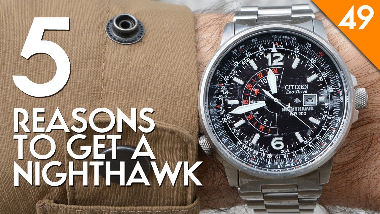 Citizen Night Hawk BJ7000-52E Watch Review - Strap Options, How to Set the GMT, Size