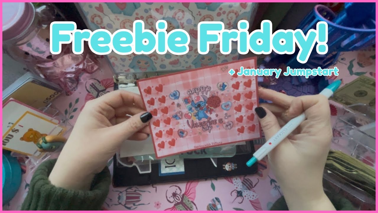 Freebie Friday! || January Jumpstart || ko-fi Haul #cashstuffing 