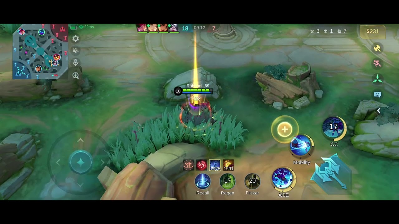 Rela Jadi Tameng Random.