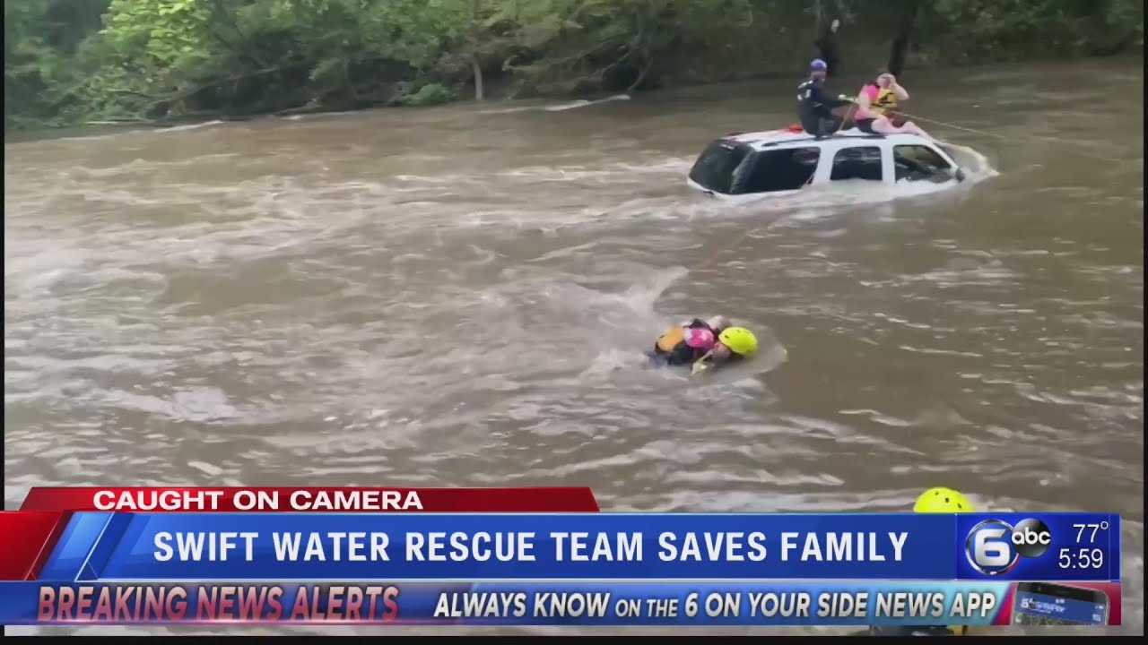 Cocke County Swift Water Rescue Team saves family