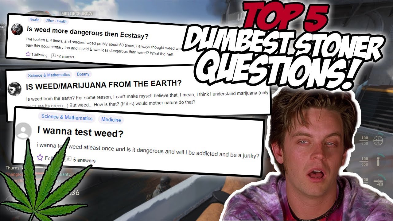 Top 5 DUMBEST Stoner Questions!
