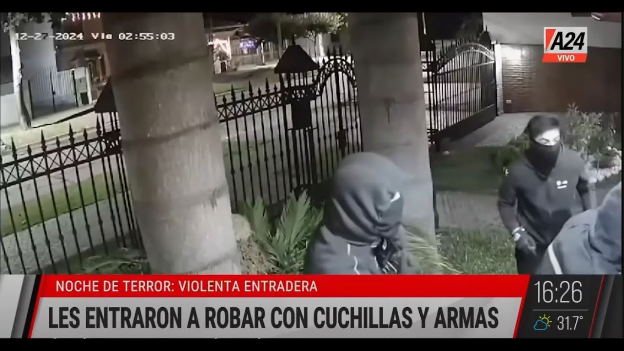 🚨NOCHE DE TERROR EN QUILMES OESTE: VIOLENTA ENTRADERA CON ARMAS Y CUCHILLAS