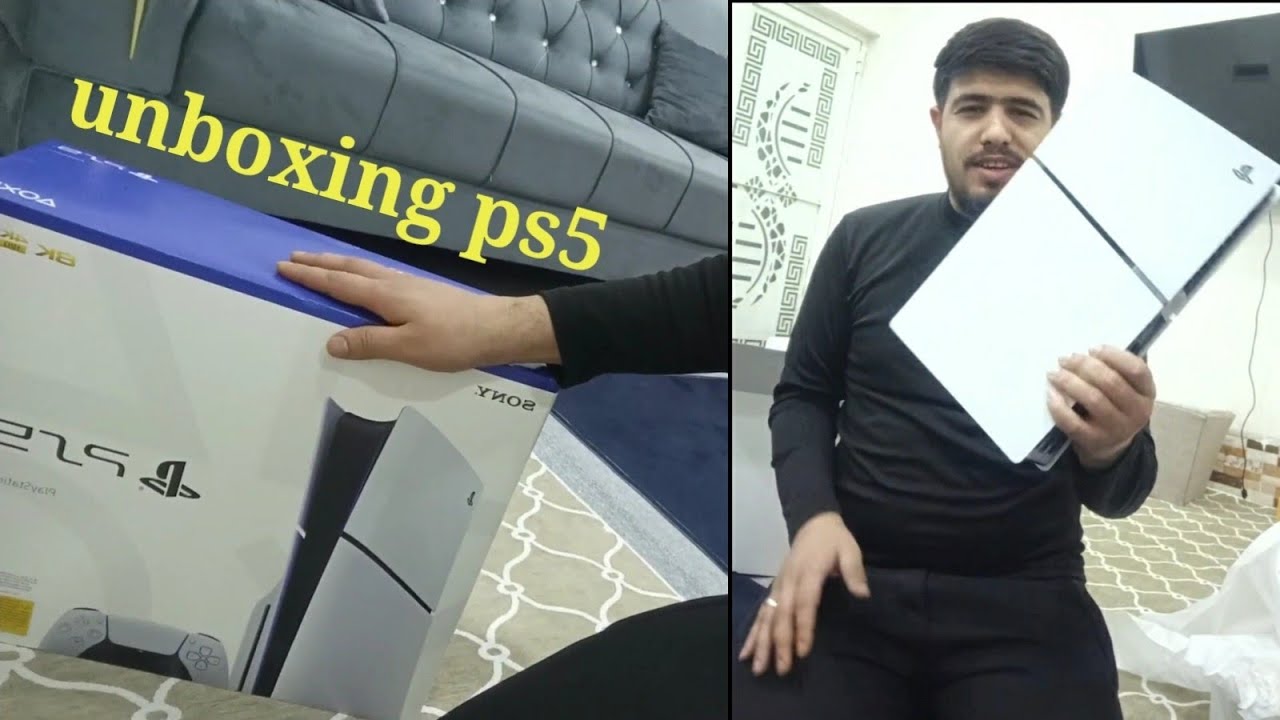 کردنەوەی کۆنسلی ps5 slim Unboxing