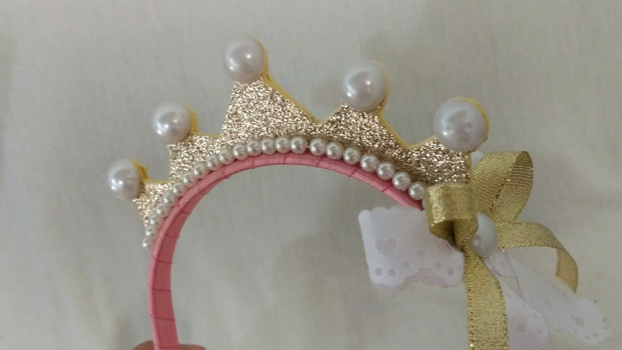 Como fazer tiara com Coroa de e.v.a/ PAP