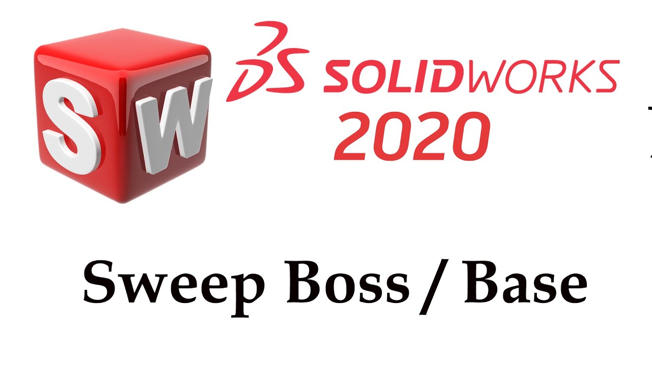 Solidworks 2020 Tutorial in Hindi  #19 -  How to use Sweep boss / Base tool