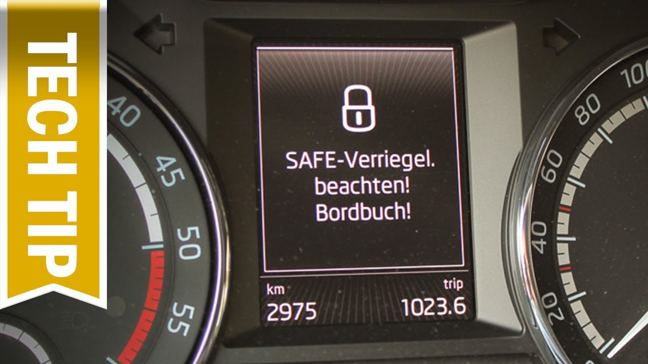 Was ist die Safelock-Funktion bei VW, Škoda, Seat, Audi & Safe Verriegelung ausschalten