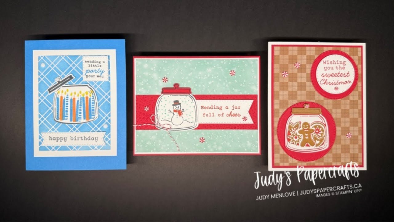 Sweet Jar and Jar of Joy, Two Stamp Sets and One Punch