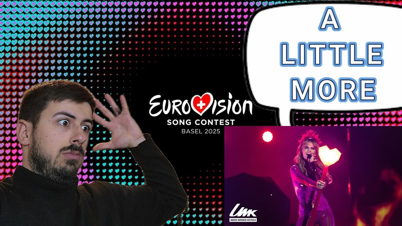 EUROVISION 2025 FINLAND REACTION | Erika Vikman - Cicciolina (Live) // UMK20 (A LITTLE MORE)