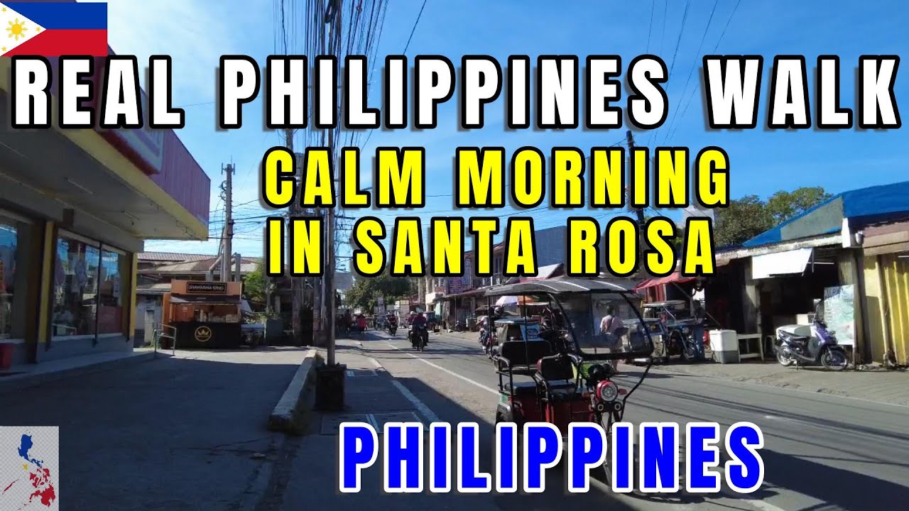 Philippines Morning Walk 🇵🇭 | Santa Rosa Laguna Street Life