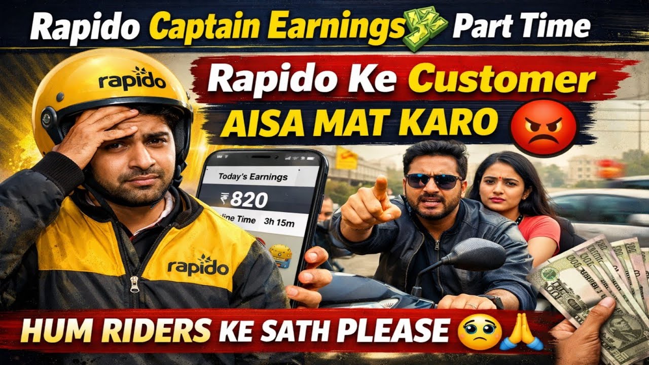 How Much Does A Rapido Captain Earn Part Time? Rapido Captain Earnings || Rapido Aisa Mat karo 🤬