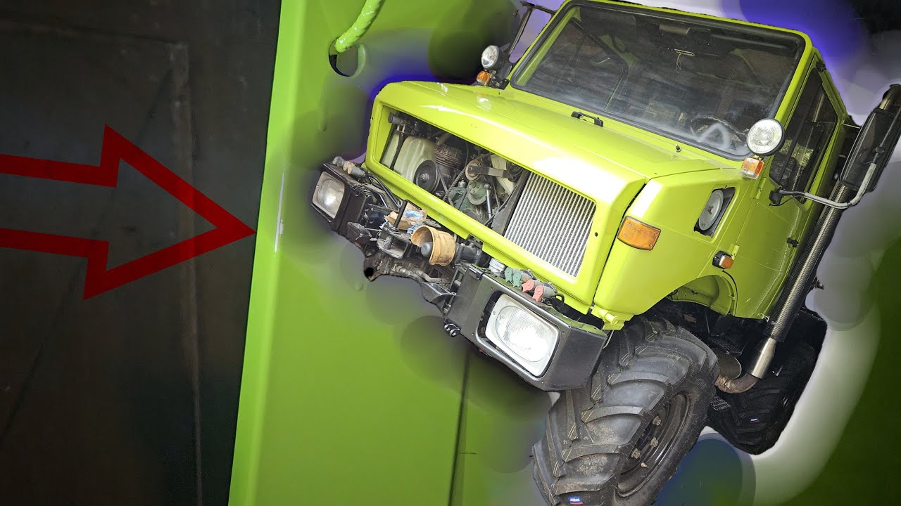 Agrar-UNIMOG Restauration #18: Fail beim Lackieren, Intercooler fertig und Hydraulik + EHR