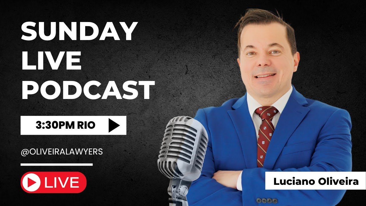 ✨ Sunday Live Stream  🕞 3:30pm RioTime📺 Foreign Citizens in Brazil and Portugal 📣
