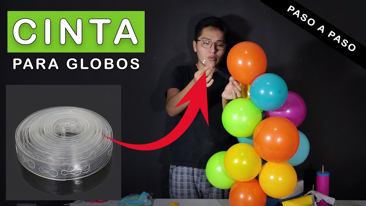 ✅ CINTA para ARCO de GLOBOS 🎈 paso a paso