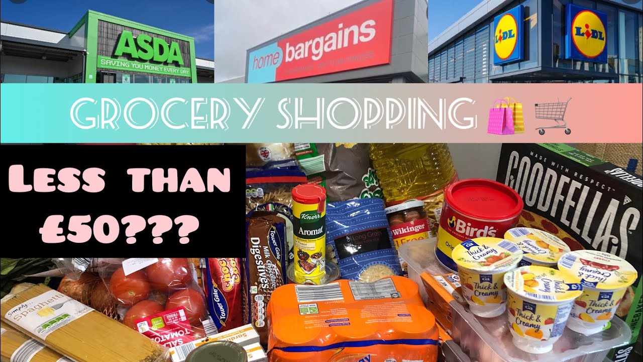 Grocery shopping VLOG | Monthly shopping for groceries in the UK 🇬🇧