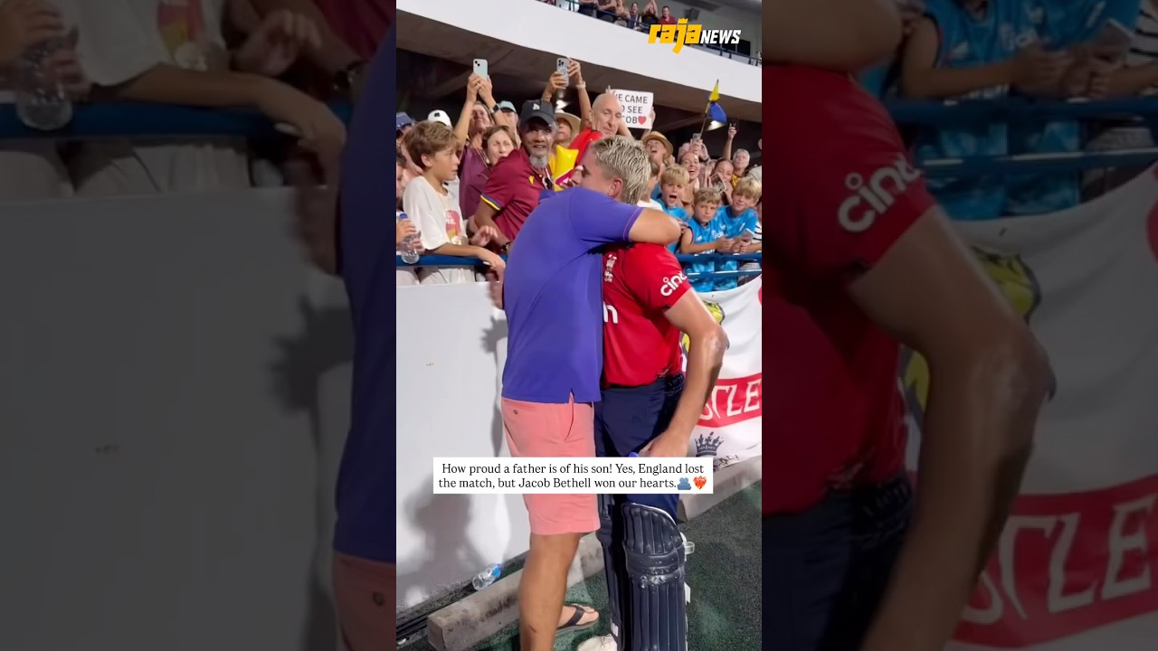 Jacob bethell Father consoling him after Jacob Bethell&rsquo;s Historic 105 Ends in Heartbreak 💔🫂
