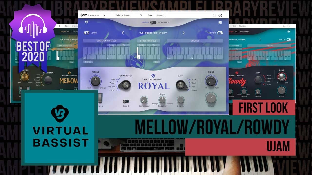First Look: Virtual Bassists Bundle (Mellow, Rowdy, Royal) by UJAM (now 50% OFF)