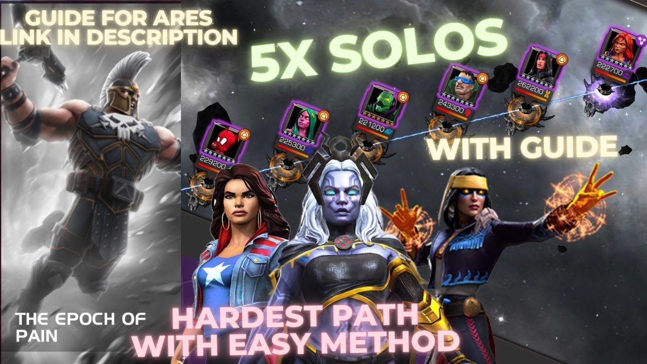 Epoch Of Pain | Path 4 Mutant Mystic | Hardest Path With Easy Method | 5x Solos With Guide | Mcoc