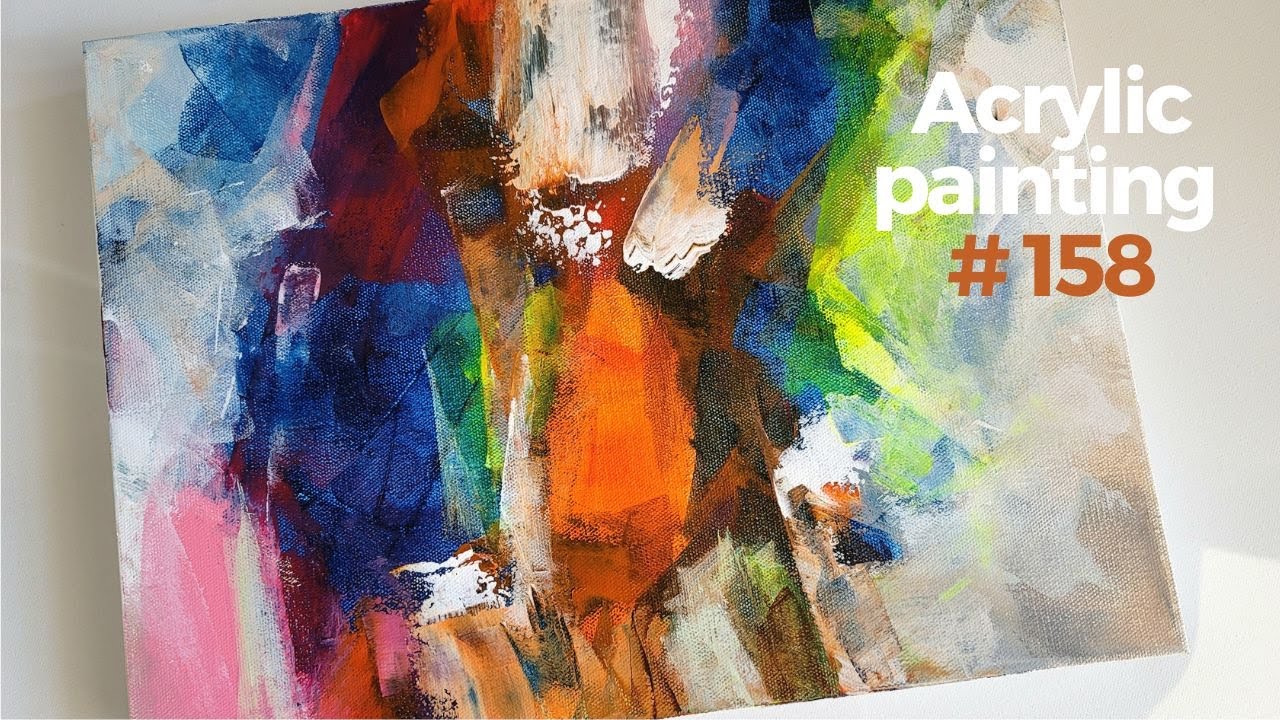 EASY Painting technique with Catalyst Wedge | Abstract Acrylic #acrylicpainting