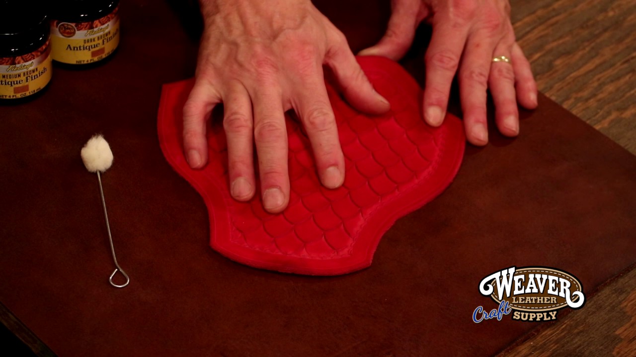Applying an Antique Finish to Leather