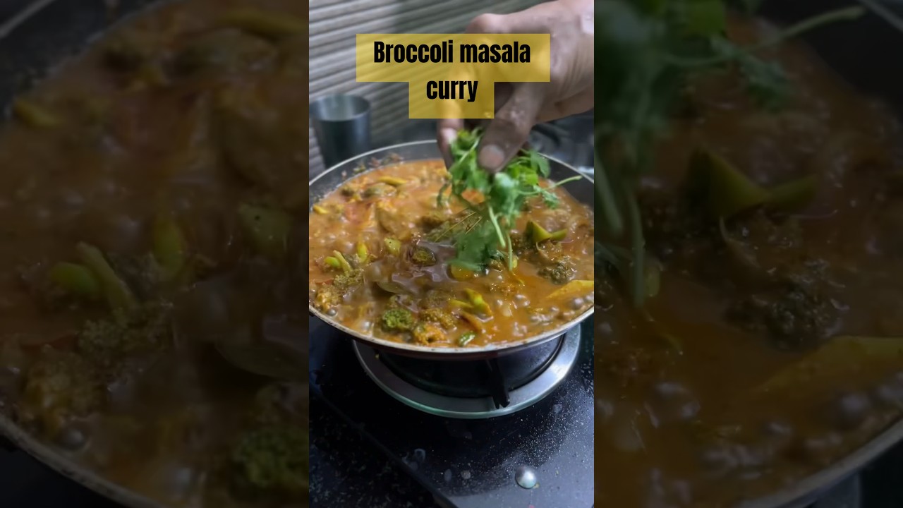 How to cook broccoli curry | quick recipe | dinner made easy #broccoli #dinner #chapathi #food
