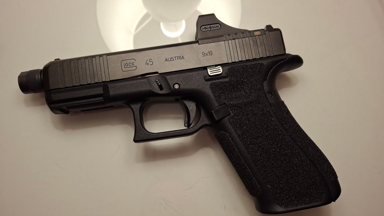 Glock 45 wymiana spustu na Performance trigger + wymiana zatrzasku magazynka