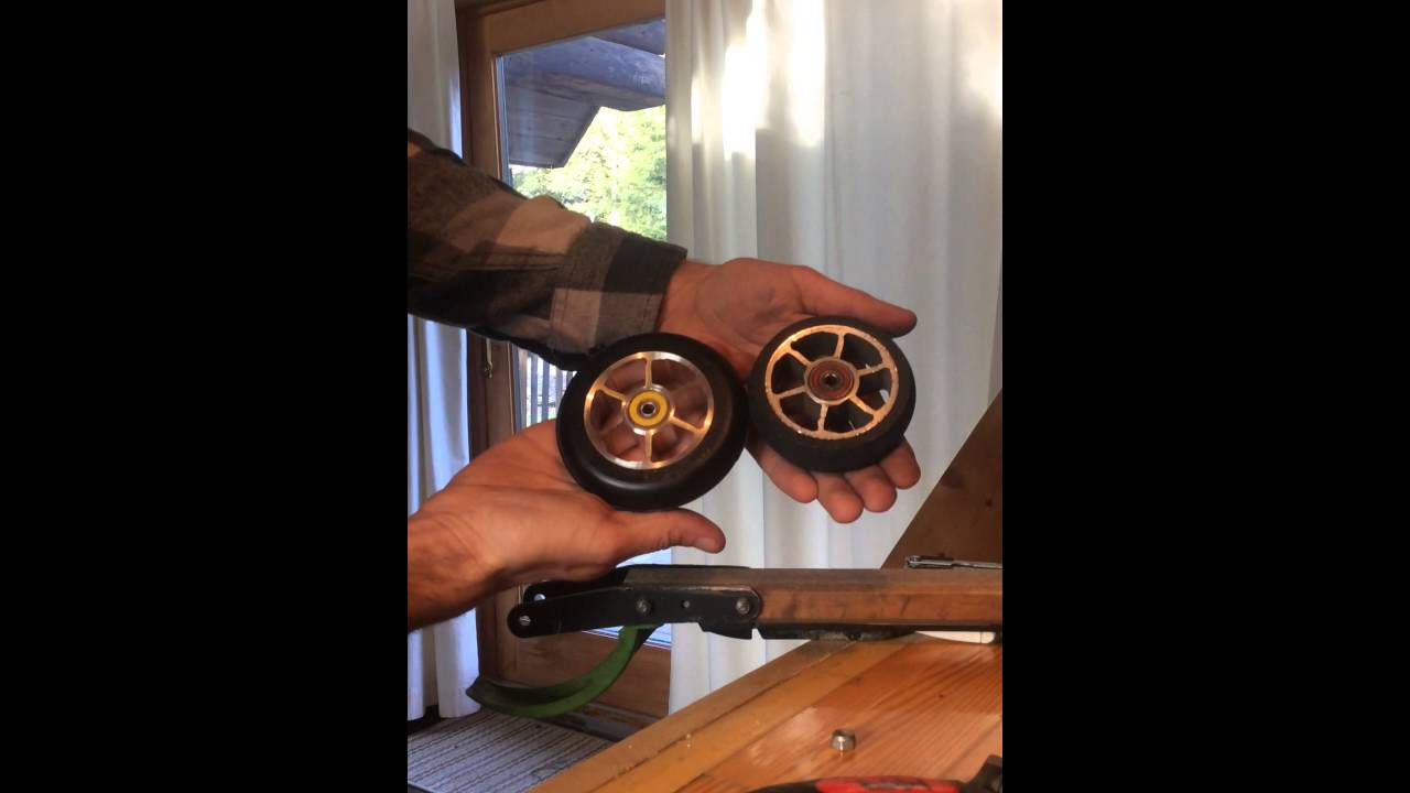 Rollerski wheel maintenance/replacement