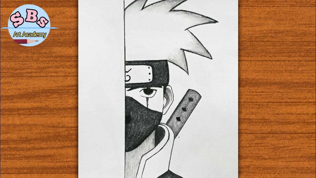 Kakashi Drawing step by step |Easy Kakashi hatake drawing |How to draw a Kakashi hatake |Kakashi Art