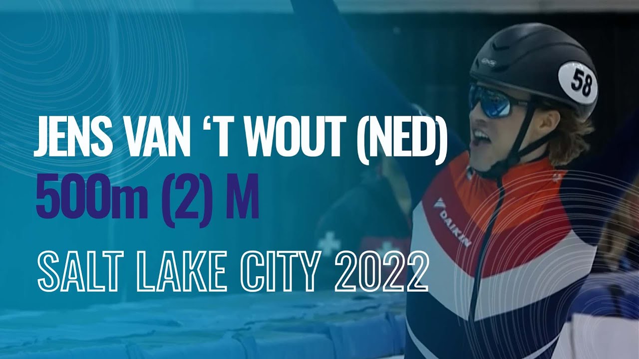 Jens van 'T WOUT (NED) | Winner | 500m M (2) | Salt Lake City | #ShortTrackSkating