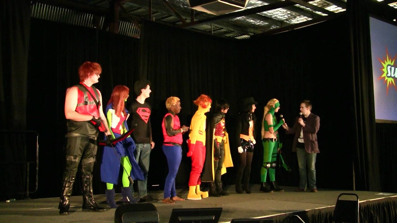 Perth Supanova Cosplay Comp Young Justice group