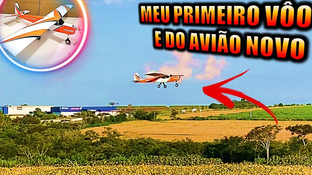 PRIMEIRO VÔO do aeromodelo treinador AEROFLY TELEMASTER, CAIU ???