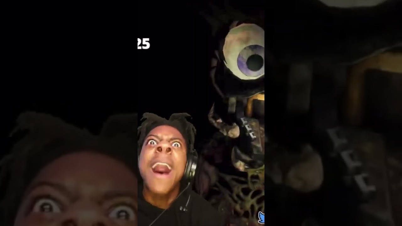 #ishowspeed  gets jump scared by chica and almost says and does it again