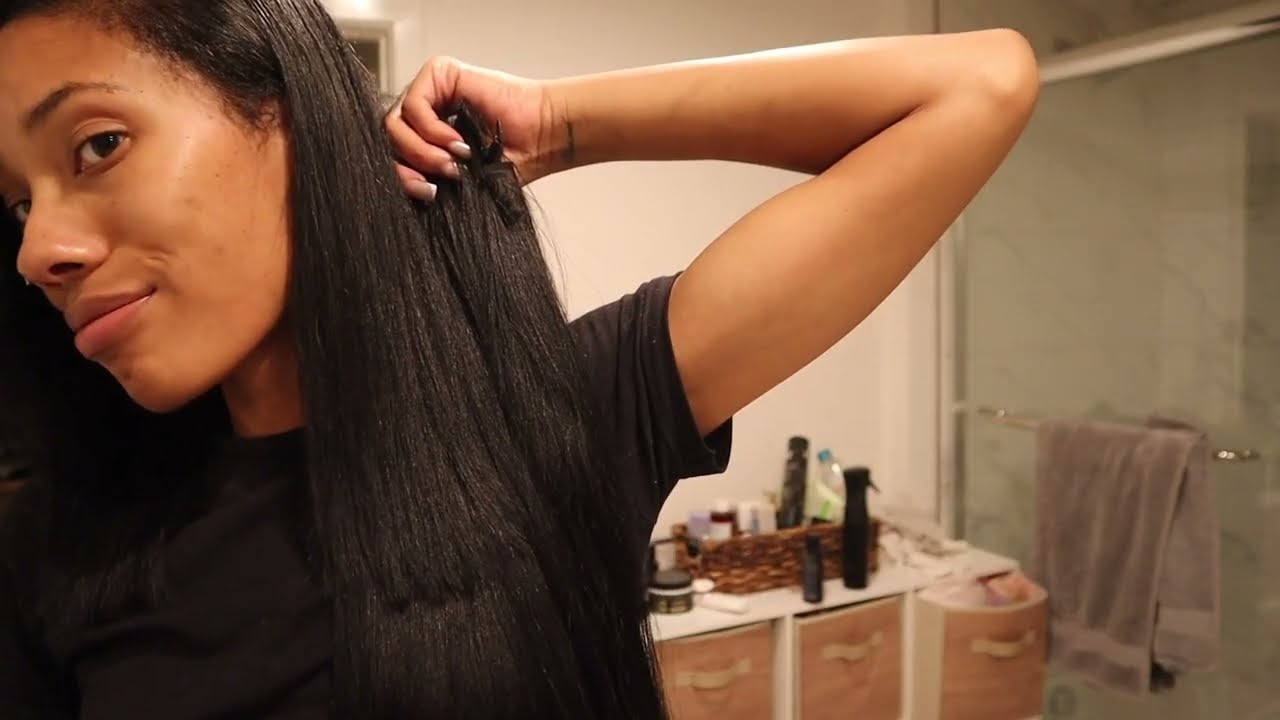 BLACK YAKI STRAIGHT SEAMLESS CLIP INS——Lashey Hair