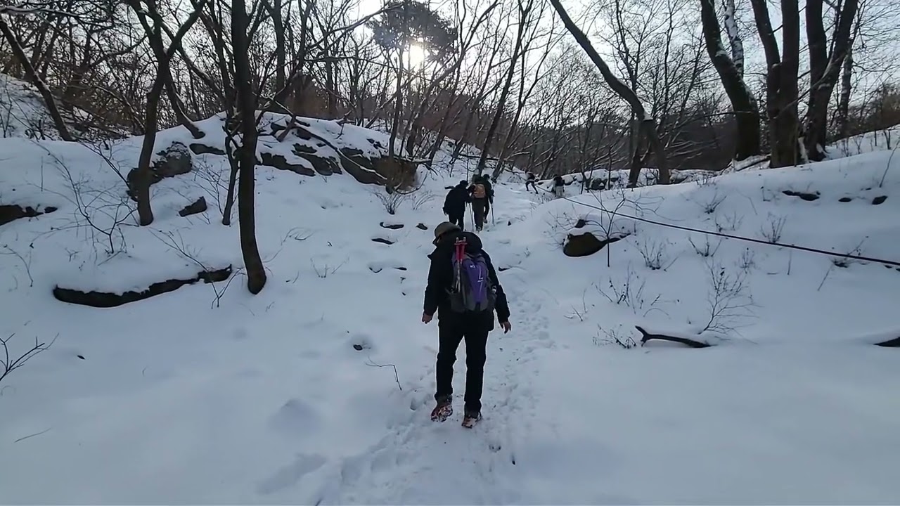 (풍류) 하얀 북한산 문수봉 가는 길 / 25년 2월 1일 풍