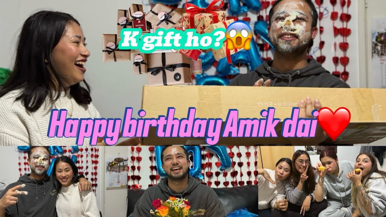 Birthday celebration of Amik dai❤️Hideko hidai vaxam😂