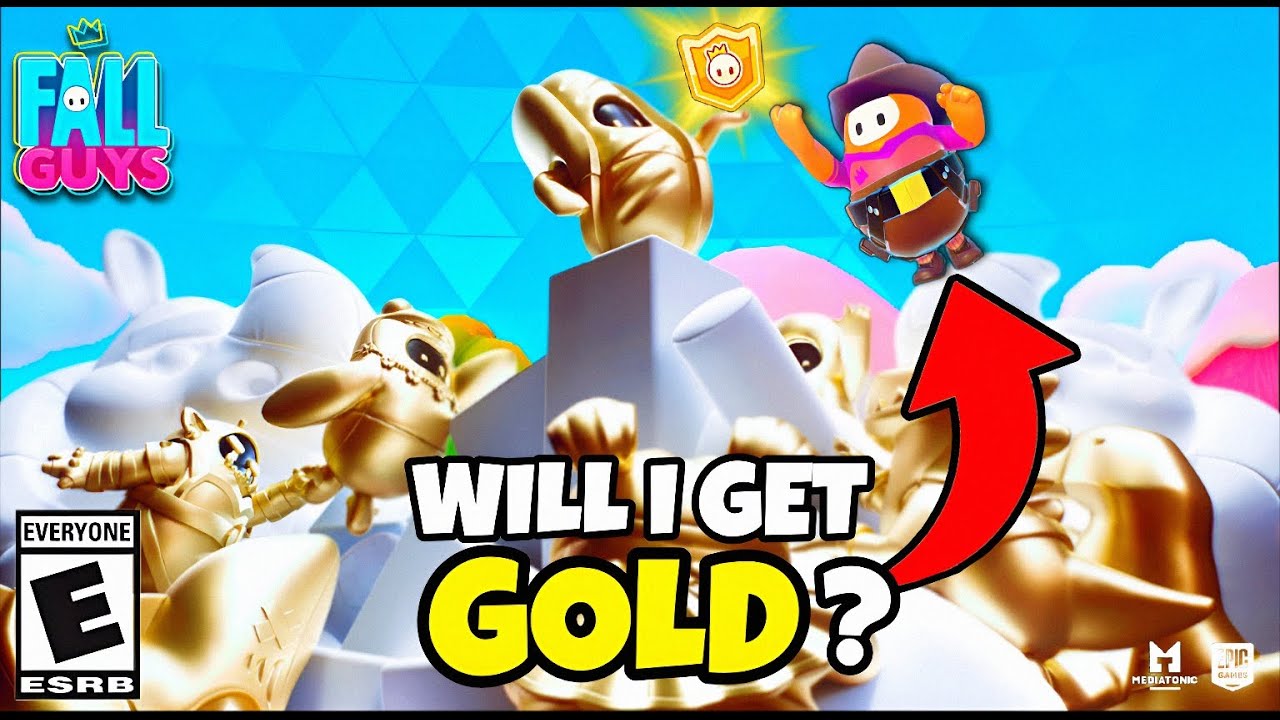Reaching GOLD In Fall Guys Finals Marathon Ranked!