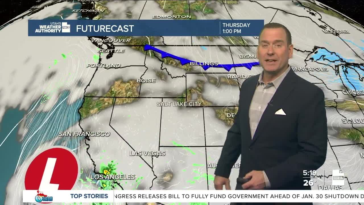 Late week storm could bring snow back to Utah!- Wednesday, January 21