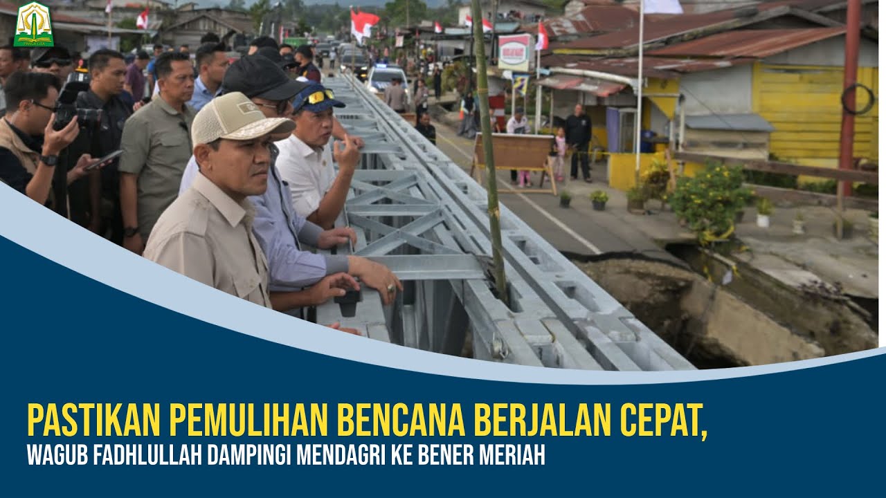 Pastikan Pemulihan Bencana Berjalan Cepat, Wagub Fadhlullah Dampingi Mendagri ke Bener Meriah