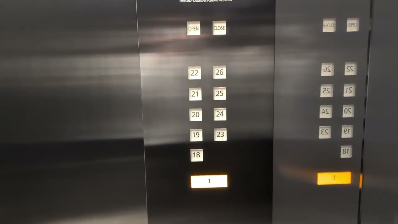 ［まさかの２度更新］新宿住友ビルの三菱エレベーター 8機まとめ / Shinjuku Sumitomo Building’s MITSUBISHI Elevator