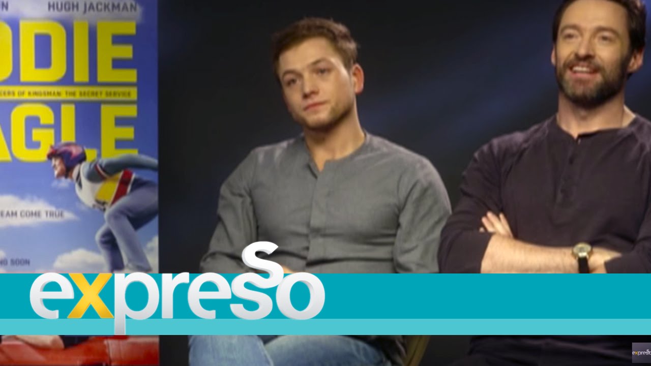 Hugh Jackman & Taron Egerton from Eddie the Eagle