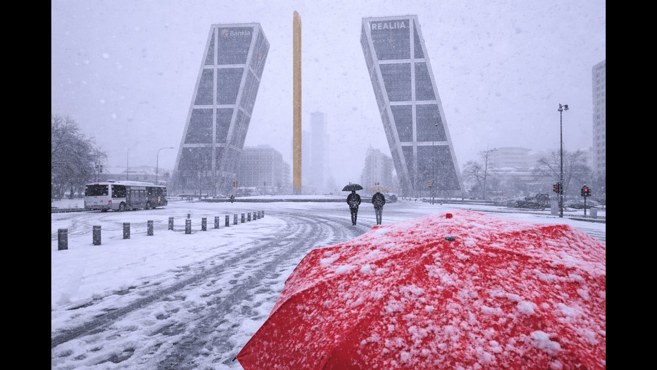Snow in Madrid ❄️ After 4 Years an Amazing Morning Snowfall (POV) · 2026