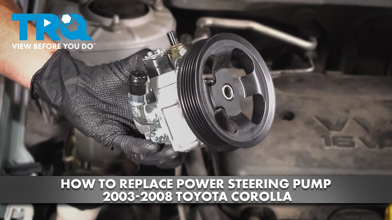 How to Replace Power Steering Pump 2003-2008 Toyota Corolla