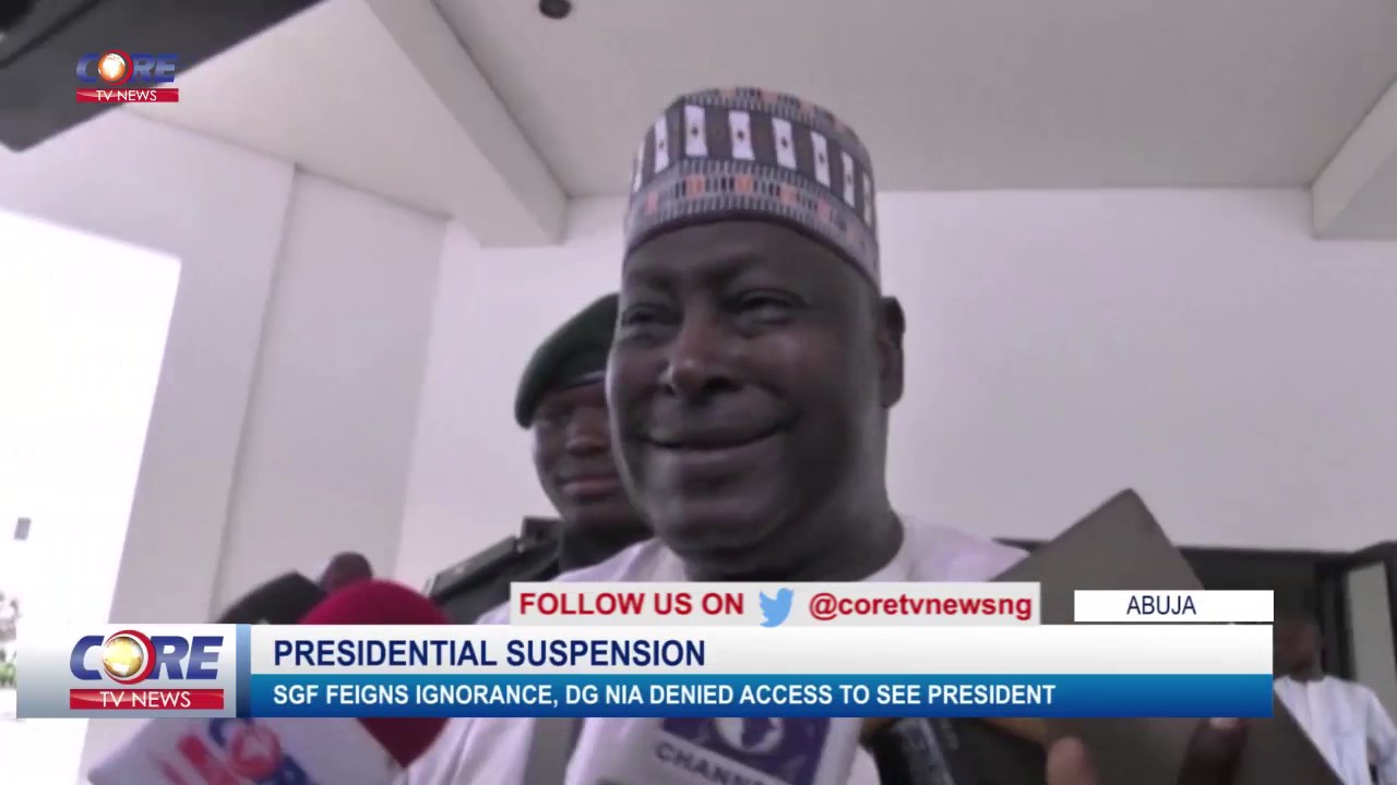 SGF FEIGNS IGNORANCE OVER SUSPENSION...watch & share...!