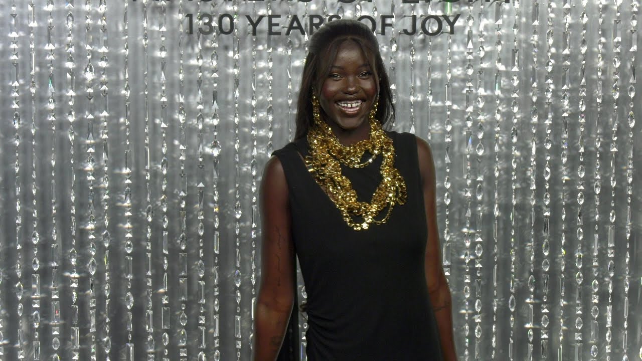 Adut Akech attends the Swarovski Masters of Light Opening Celebration in Los Angeles
