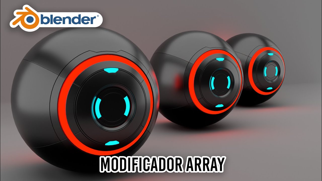 Modificadores  - Array - Blender 2.8+ - Português