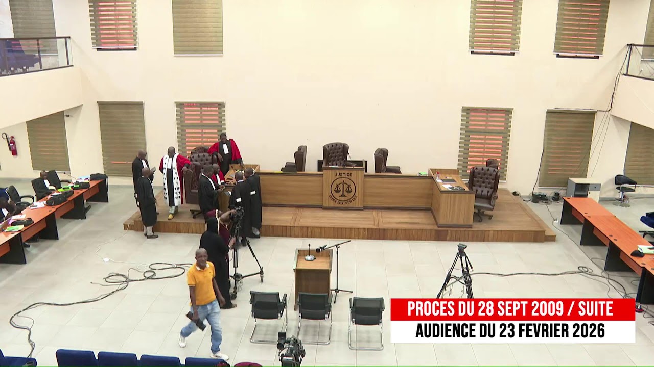 PROCES DU 28 SEPTEMBRE 2009 - AUDIENCE DU 23 FEVRIER 2026 SUR WEST AFRICA TV