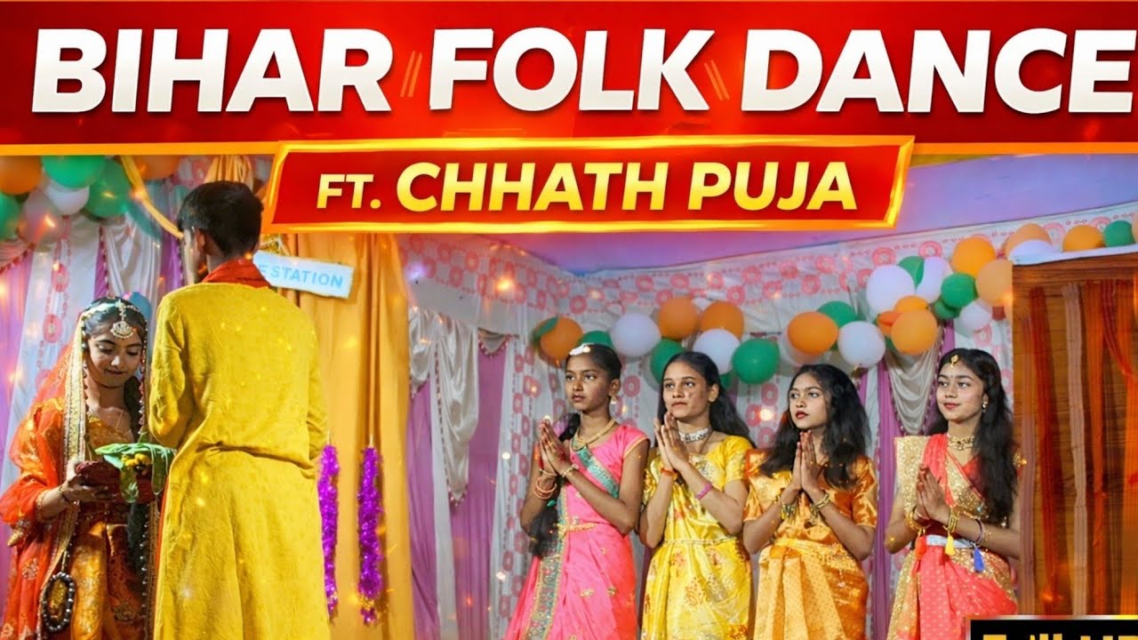 Bihar Folk Dance Ft. Chhath Puja Performance | Prerna School Annual Function 2026 | Full HD